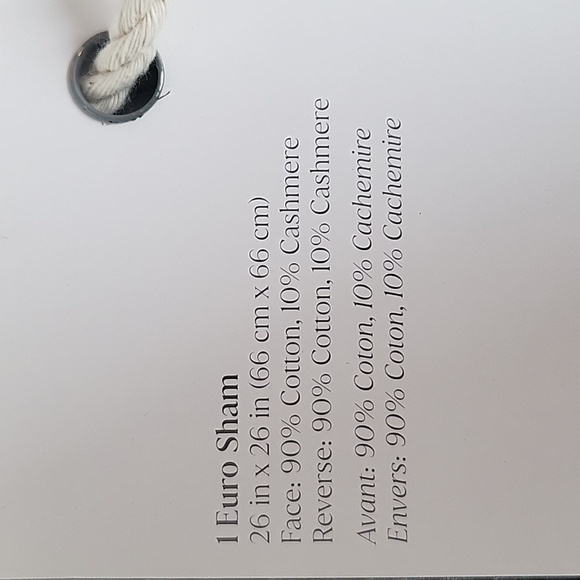 The Threadery Luxe Cotton Cashmere Euro Pillowcases, Oatmeal - Picture 4 of 6